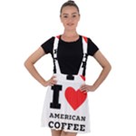 I love American coffee Velvet Suspender Skater Skirt