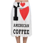 I love American coffee Velvet Flared Midi Skirt