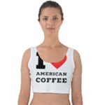 I love American coffee Velvet Crop Top