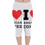 I love American coffee Velvet Capri Leggings 