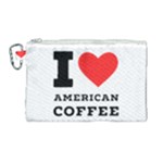 I love American coffee Canvas Cosmetic Bag (Large)