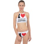 I love American coffee Racer Front Bikini Set