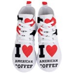 I love American coffee Women s Lightweight High Top Sneakers