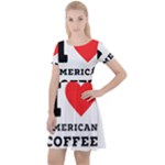 I love American coffee Cap Sleeve Velour Dress 