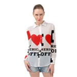 I love American coffee Long Sleeve Chiffon Shirt