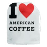 I love American coffee Drawstring Pouch (3XL)