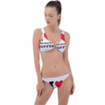 I love American coffee Ring Detail Crop Bikini Set