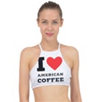 I love American coffee Racer Front Bikini Top