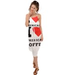 I love American coffee Waist Tie Cover Up Chiffon Dress