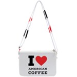 I love American coffee Double Gusset Crossbody Bag