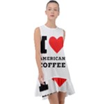 I love American coffee Frill Swing Dress