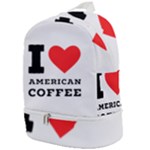 I love American coffee Zip Bottom Backpack