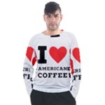 I love American coffee Men s Long Sleeve Raglan Tee