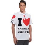 I love American coffee Men s Polo Tee