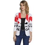 I love American coffee Women s One-Button 3/4 Sleeve Short Jacket