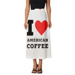 I love American coffee Classic Midi Chiffon Skirt