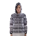 Boho-style-pattern Women s Hooded Windbreaker