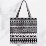 Boho-style-pattern Zipper Grocery Tote Bag