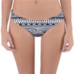 Boho-style-pattern Reversible Hipster Bikini Bottoms