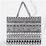 Boho-style-pattern Zipper Large Tote Bag