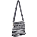 Boho-style-pattern Zipper Messenger Bag