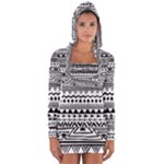 Boho-style-pattern Long Sleeve Hooded T-shirt