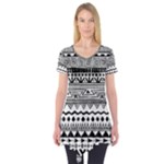 Boho-style-pattern Short Sleeve Tunic 