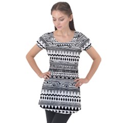 Puff Sleeve Tunic Top 