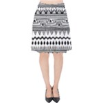 Boho-style-pattern Velvet High Waist Skirt