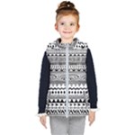 Boho-style-pattern Kids  Hooded Puffer Vest