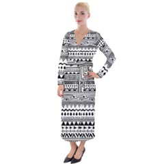 Velvet Maxi Wrap Dress 