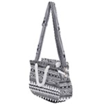 Boho-style-pattern Rope Handles Shoulder Strap Bag