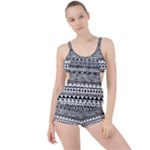 Boho-style-pattern Boyleg Tankini Set 