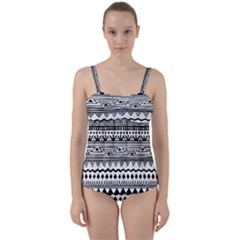 Twist Front Tankini Set 