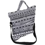 Boho-style-pattern Fold Over Handle Tote Bag