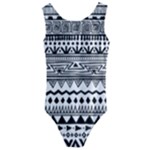 Boho-style-pattern Kids  Cut-Out Back One Piece Swimsuit