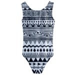 Boho-style-pattern Kids  Cut-Out Back One Piece Swimsuit