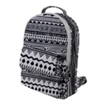 Boho-style-pattern Flap Pocket Backpack (Large)