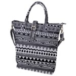 Boho-style-pattern Buckle Top Tote Bag