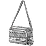 Boho-style-pattern Front Pocket Crossbody Bag