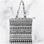 Boho-style-pattern Double Zip Up Tote Bag