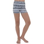 Boho-style-pattern Kids  Lightweight Velour Yoga Shorts