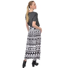 Velour Split Maxi Skirt 