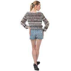 Banded Bottom Chiffon Top 
