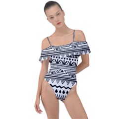 Frill Detail One Piece Swimsuit 