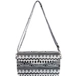 Boho-style-pattern Removable Strap Clutch Bag