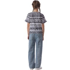 Kids  Cuff Sleeve Scrunch Bottom T-Shirt 