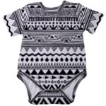 Boho-style-pattern Baby Short Sleeve Bodysuit