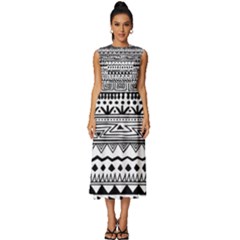 Sleeveless Round Neck Midi Dress 
