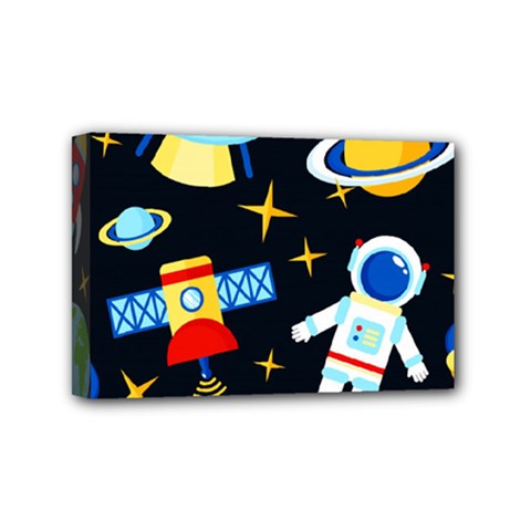 Space Seamless Pattern Mini Canvas 6  x 4  (Stretched) from ArtsNow.com